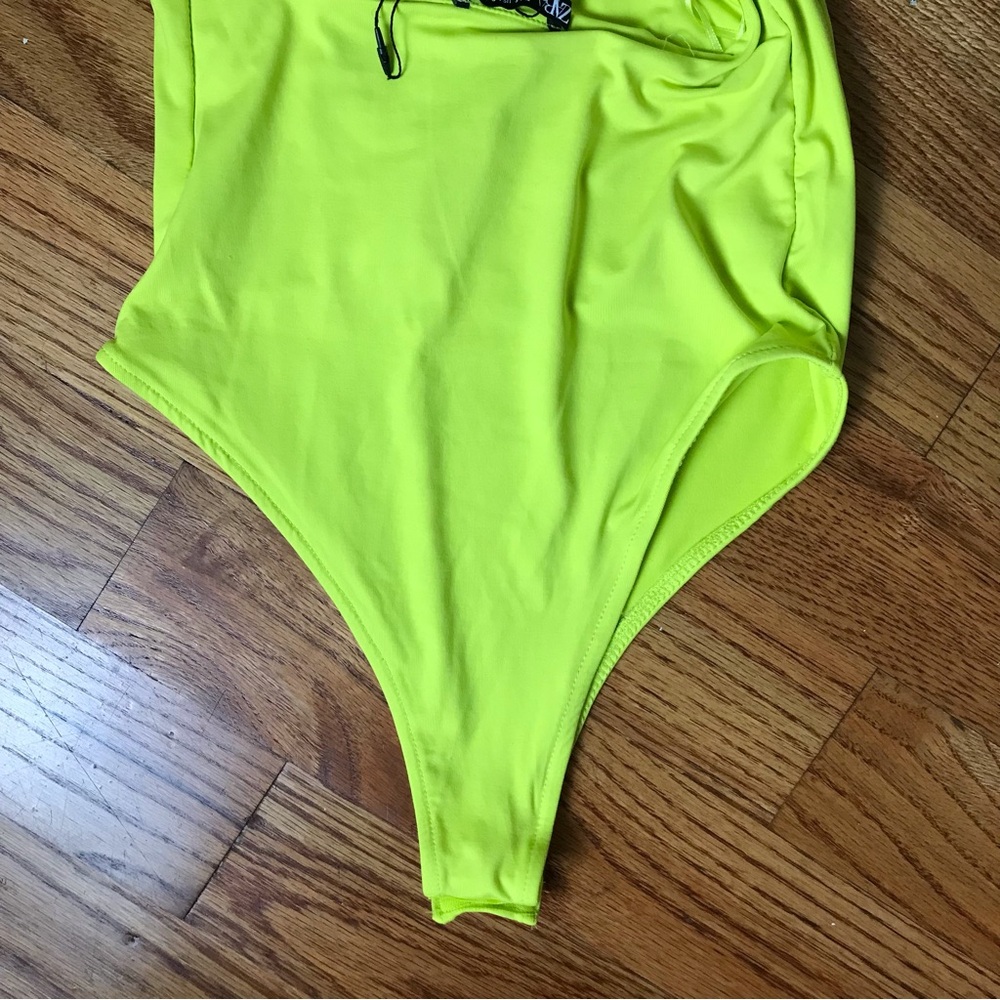 Zara Lime Green Bodysuit NWT - Picture 4 of 9